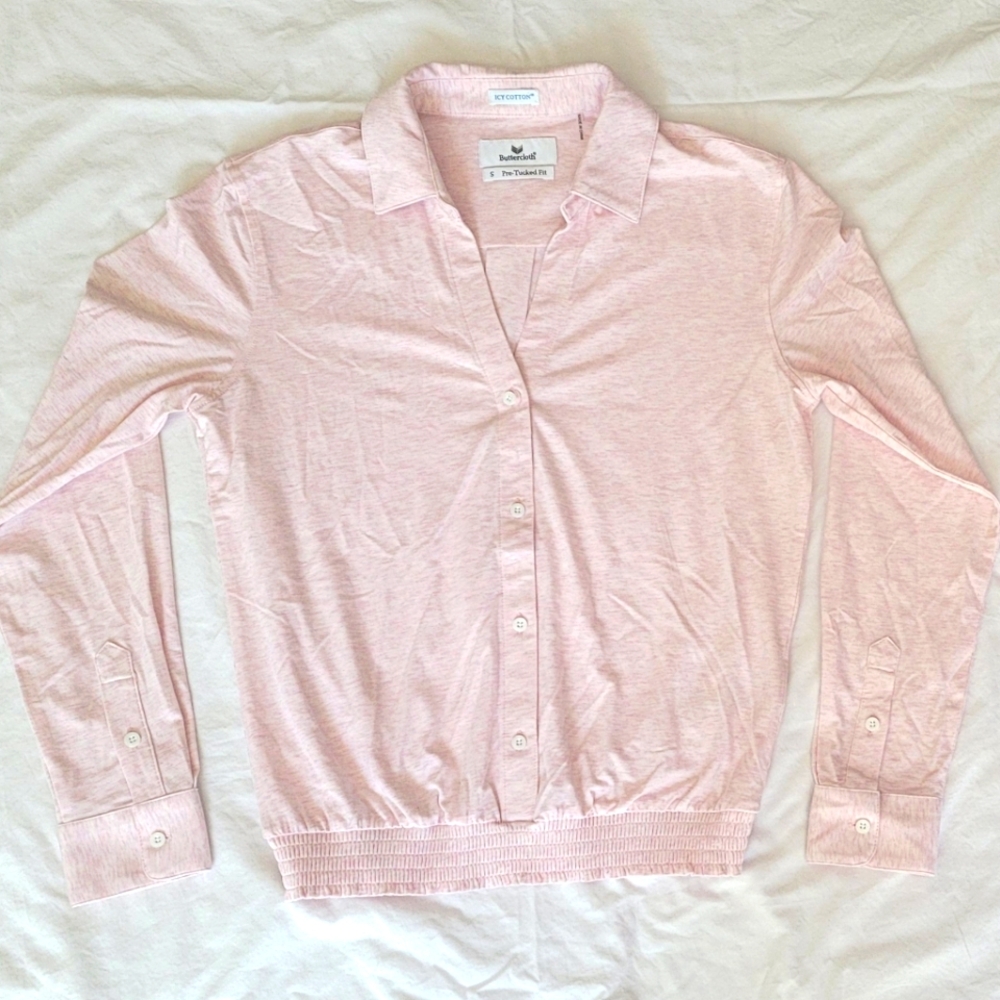 Buttercloth Icy Cotton Pre-Tucked Fit Top